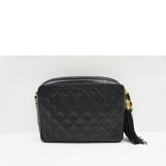 Chanel Handbags - Chanel Fringed Matelasse Black Bag Shoulder